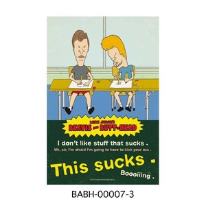 ■2025AW　新作■　BEAVIS AND BUTT-HEAD　ヴィンテージポスター　Sサイズ　BABH-00007-3
