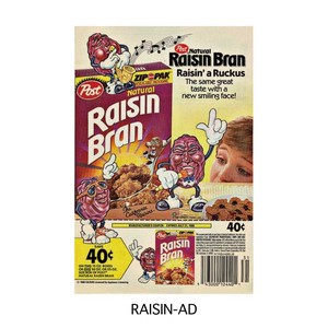 ■2025AW　新作■　ヴィンテージポスター　Sサイズ　RAISIN-AD