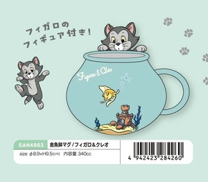 「ディズニー」金魚鉢マグ/フィガロ＆クレオ