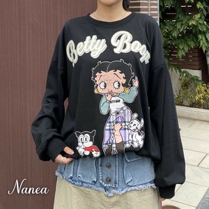 【★新作★】【正規ライセンス】BETTY BOOP(ベティブープ)・LS/Tシャツ