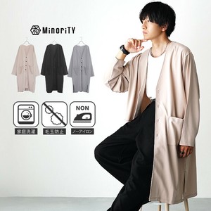 【2025年夏の新作】梨地 ストレッチ ドレープ ロング カーディガン／MinoriTY