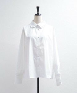 【2025SS新作入荷】襟＆カフスフリルデザインロングスリーブブラウス　 skypink東京