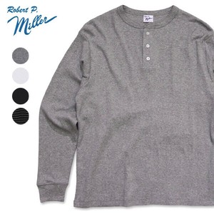 ロバート ピー ミラー【Robert P. Miller】143C Panel-rib H/N Tee ヘンリーネックTシャツ ロンT メンズ