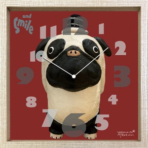 アーティストクロック YOSHIHITO TAKEUCHI Artist Clock neko パグ