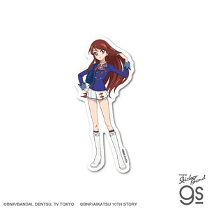 アイカツ！ ダイカットステッカー 紫吹 蘭 制服 アイドル アニメ 可愛い キャラクター グッズ AIK018