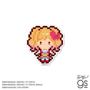 オールアイカツ！ ピクセルアートステッカー 虹野ゆめ アイドル アニメ キャラクター グッズ AIK030