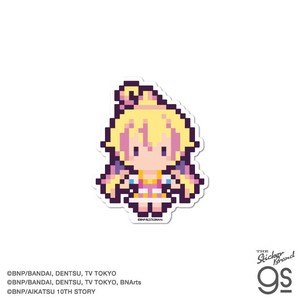 オールアイカツ！ ピクセルアートステッカー ハナ アイドル アニメ 可愛い キャラクター グッズ AIK035