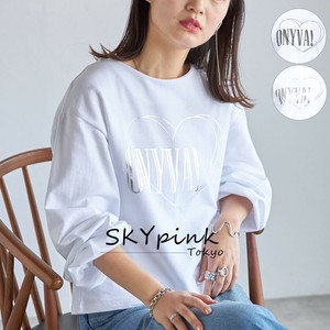 【WEB限定価格】bigロゴ長袖スウェット《 トレーナー　クロップド丈　裏毛　箔　silver