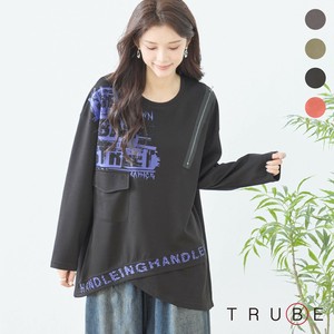 2025年新商品 T 恤/上衣 非对称 L尺寸
