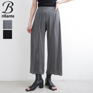 プリーツパンツ センタープレス ワイドストレート（setupカーデ別売）2025aw人気　BRILLANTE東京(200378)