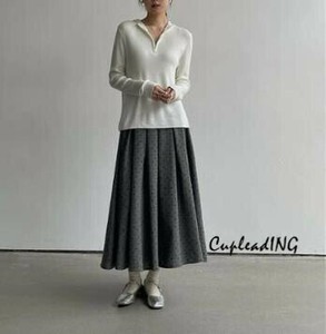 ◆◆大人気◆◆早い者勝ち ロングスカート レトロ aラインスカート 秋 プリーツスカート 大人気