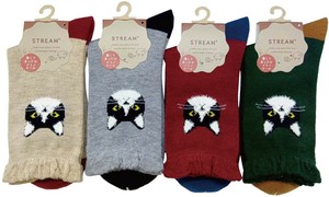 【秋冬新作】婦人ねこ部分モールクルー