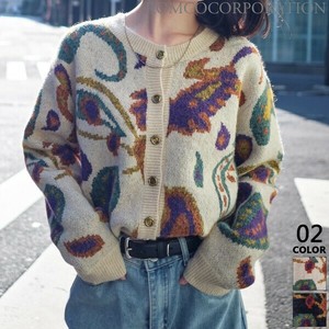 Pre-order Cardigan Paisley Mohair Knit Cardigan [2025 NEW]