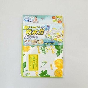 驚きの吸水力 水切りマット ハーブ＆レモン