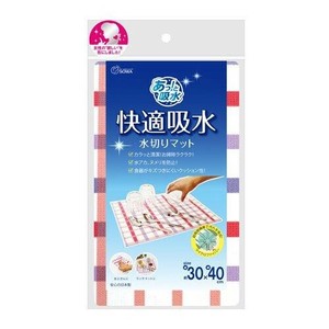 あっと吸水！快適吸水水きりマット パープル