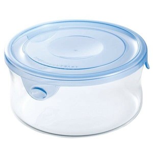 iwaki　NEWパック＆レンジ 丸タイプ　アクアブルー　380ml KB7401-BLN 【冷凍保存可能 食洗機使用可能】