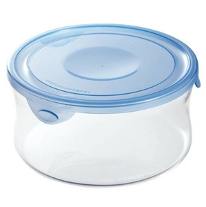 iwaki　NEWパック＆レンジ 丸タイプ　アクアブルー　840ml KBT7402BLN 【冷凍保存可能 食洗機使用可能】