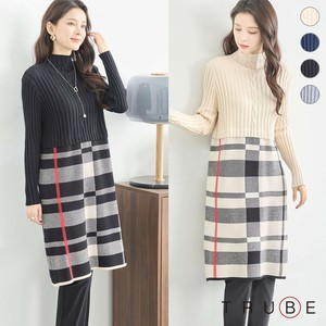 Casual Dress Check Knit dress [2025 NEW]