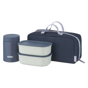 サーモス JEH-800 GNV 真空断熱スープランチセット 800ml グレーネイビー