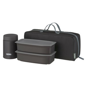 サーモス JEH-1000 BKGY 真空断熱スープランチセット 1000ml ブラックグレー