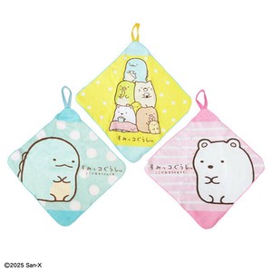 すみっコぐらし　ほのぼのすみっコ　 ループタオル 3枚組