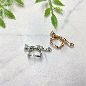 ピアス　イヤーカフ　ビジュー　個性的　猫　アニマル