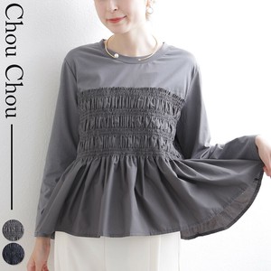 フロントギャザー ペプラムTシャツ 2025人気 新作 chouchou東京
