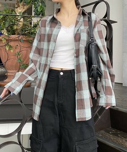 【2025秋冬新作】オンブレブレオンSH オンブレチェック長袖シャツ