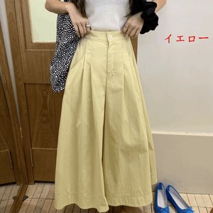 ワイドパンツ カジュアルパンツ   無地 ゆったり 快適 レディース ファッション  DYLA948