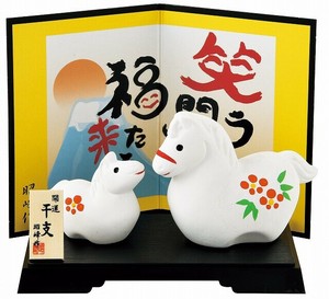 ★開運招福の干支★　縁起の良い置物【開運　福午親子】
