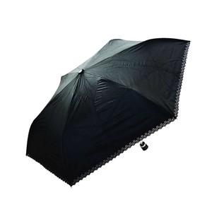 藤田屋 晴雨兼用折りたたみ傘 50cm ヒートカット 無地 ブラック SM-1307(KT)