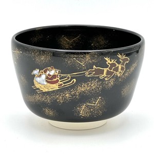 ※現品限り※【抹茶碗】京焼抹茶碗 「クリスマス」／手描き 日本製 抹茶茶碗 和食器 清水焼