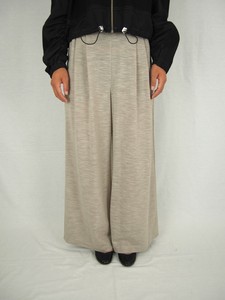 【日本製】「LINEN LIKE」タックワイドパンツ2025秋冬新作