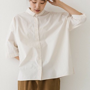 Button Shirt/Blouse Cotton Overshirt 7/10 length [A/W NEW]
