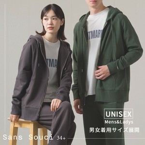 【予約】9/2入荷予定 ユニセックス 裏毛スウェットダブルジップパーカー