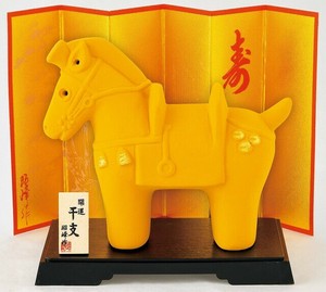 ★開運招福の干支★　縁起の良い置物【開運　埴輪福午】