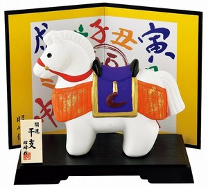 ★開運招福の干支★　縁起の良い置物【開運　彩色飾り福午】