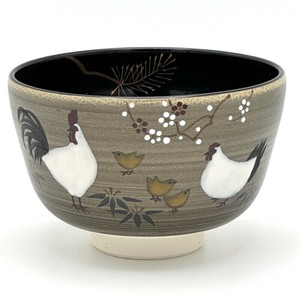 ※現品限り※【抹茶碗】京焼抹茶碗 「鶏」／手描き 日本製 抹茶茶碗 和食器 清水焼