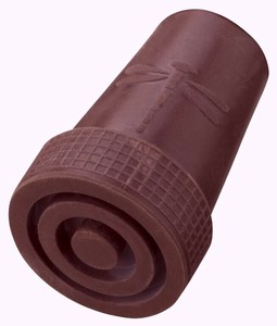 杖先ゴム 愛杖用 17mm(ステッキ付属品) 茶