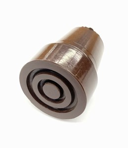 杖先ゴム 愛杖用 18mm(ステッキ付属品) 茶