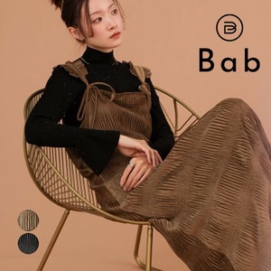【SALE】再入荷：リボンベロアキャミワンピース◇柔らかなベロア素材のワンピース