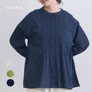 【入荷しました！】【2025秋冬物新作】シフリー刺繍前開きブラウス