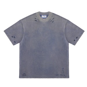 P22587 無地 2025夏秋新作 スポーツ Tシャツ 半袖 ストリート トップス メンズ ins ラウンドネック