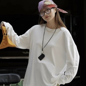 u29056トップス レディース  Tシャツ プルオーバー ゆったり 3色 韓国風 2025秋新作