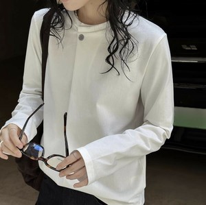 u29059トップス レディース  Tシャツ プルオーバー  ゆったり 長袖 フレンチ 2025秋新作