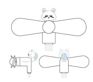 ちいかわ コネクタ付き ミニクールファン(Lightning)モモンガ CK-73D