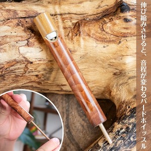〔約12cm〕音が変わる　竹のバードホイッスル プレーン｜バリ島の手作り笛・伸び縮みするナチュラル楽器 竹