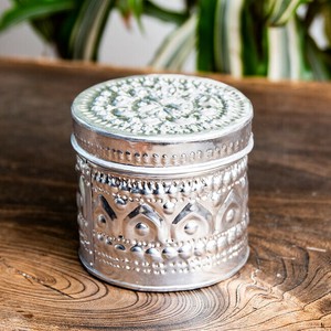 バリの飾りつき デコレーションボックス 小物入れ 8cm x 7.5cm
