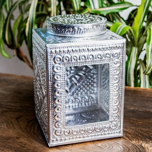 バリの飾りつき デコレーションボックス 小物入れ キャンディボックス 20.5 x 13cm