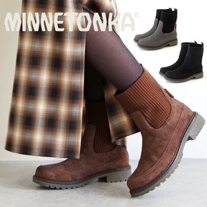 【MINNETONKA】リブニットブーツ